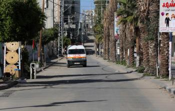 الإغلاق الشامل في قطاع غزة للحد من تفشي فيروس كورونا