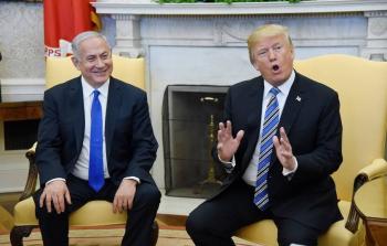 لقاء رئيس الوزراء الاسرائيلي بنيامين نتنياهو مع الرئيس الأمريكي دونالد ترامب