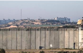 جدار على حدود غزة