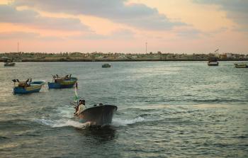 ميناء غزة بحر غزة - صورة توضيحية
