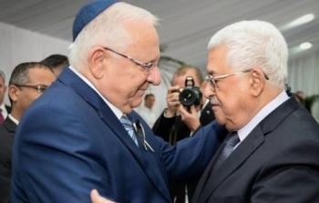  الرئيس الفلسطيني محمود عباس  الرئيس الإسرائيلي رؤوفين ريفلين - توضيحية
