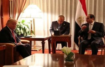 لقاء سابق بين الرئيس المصري عبد الفتاح السيسي والرئيس الأمريكي دونالد ترامب 