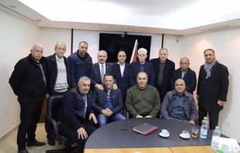  لقاء  رئيس الوزراء الفلسطيني المكلف محمد  اشتية مع أمناء سر اقاليم فتح في الضفة الغربية