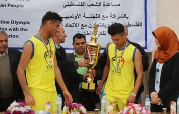 اتحاد بيت حانون الرياضي ينتزع كأس بطولة كرة الطائرة الشاطئية للشباب