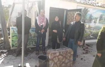 الديمقراطية تتفقد الأضرار الناجمة عن حريق مخيم النصيرات