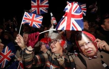 بريطانيون يحتفلون بخروج بلادهم من الاتحاد الأوروبي