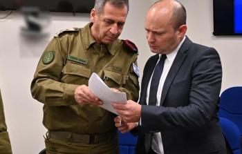وزير الأمن نفتالي بينيت ورئيس أركان الجيش الإسرائيلي أفيف كوخافي