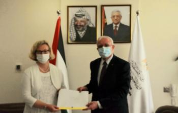 المالكي يتسلم أوراق اعتماد ممثل جمهورية فنلندا في فلسطين