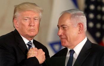 بنيامين نتنياهو - رئيس الوزراء الاسرائيلي والرئيس الأمريكي دونالد ترامب -ارشيف-