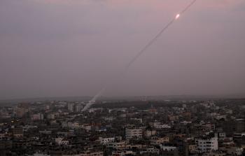 رشقة صواريخ من غزة على جنوب اسرائيل