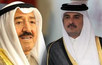 أمير قطر تميم بن حمد والكويت صباح الأحمد
