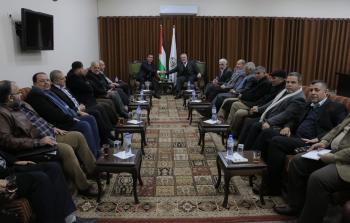الوفد الامني المصري يلتقي قادة حماس والفصائل في غزة في مكتب إسماعيل هنية