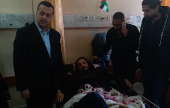 مركز حيدر عبد الشافي ينظم زيارة لجرحي مسيرة العودة