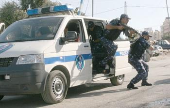 الشرطة الفلسطينية في مدينة نابلس