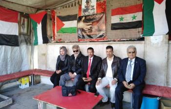 زيارة تاريخية لمهرجان ذكرى تكريم الرئيس الشهيد أبو عمار في مخيم اليرموك جنوبي دمشق
