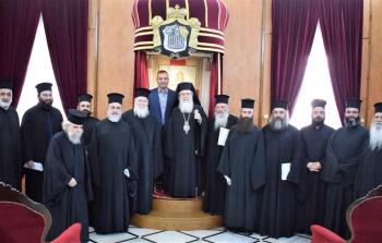 اجتماع بطريرك القدس مع قضاة المحاكم الكنسية 