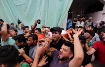 تشييع شهيد فلسطيني شمال قطاع غزة