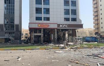 انفجار اسطوانة غاز في مطعم للوجبات السريعة بأبوظبي (فيديو)