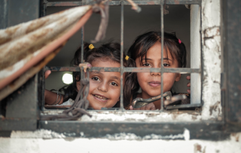 طفلتان فلسطينيتان - صورة من أوتشا