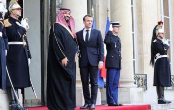 الرئيس الفرنسي إيمانويل ماكرون وولي العهد السعودي محمد بن سلمان
