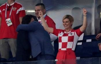 رئيسة كرواتيا كوليندا غرابار كيتاروفيتش تساند منتخب بلادها في مونديال روسيا