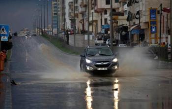 أمطار غزيرة على غزة الآن - توضيحية