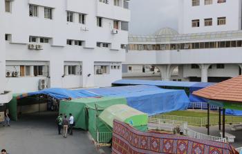 الصحة في غزة تقيم خيام طبية امام مستشفيات القطاع استعدادا لمسيرة العودة