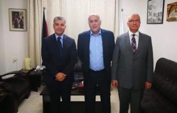 الرجوب يكرم القنصل المصري العام لانتهاء مهام عمله ويستقبل القنصل الجديد