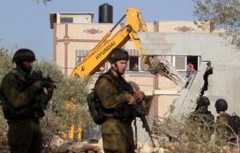 الاحتلال يهدم منزلا شمال غرب بيت لحم
