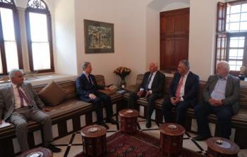لقاء الأحمد مع الرئيس اللبناني الأسبق