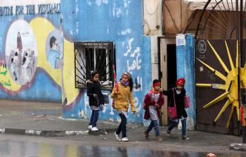 طلاب المدارس في غزة  - أرشيف