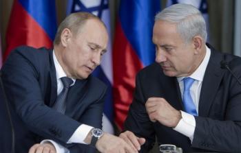 صورة تجمع الرئيس الروسي برئيس وزار إسرائيل