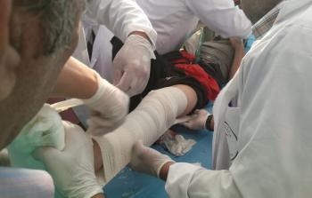 إصابات باعتداء الاحتلال على مسيرات العودة شرق غزة