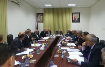 جانب من اجتماع لجنة الدستور الفلسطيني اليوم برام الله