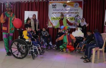 خدمات الطفولة تنظم حفلاً ترفيهياً  للأطفال ذوي الإعاقة وذويهم بشرق غزة