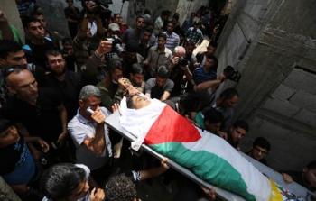 تشييع جثمان الشهيد جمال عفانة