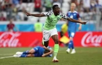 سجل هدفي نيجيريا اللاعب أحمد موسى 
