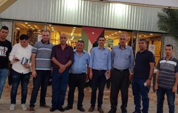 وزير الأشغال الأردني يزور جناح الصناعات الإنشائية الفلسطيني 