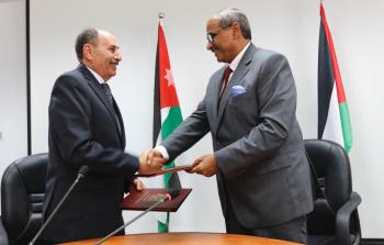 وزيرا الأشغال الأردني والفلسطيني 