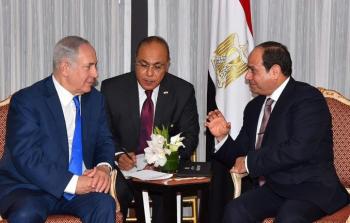 الرئيس المصري خلال لقاء سابق مع بنيامين نتنياهو