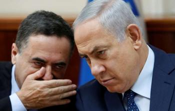 رئيس الوزراء الإسرائيلي، بنيامين نتنياهو، ووزير النقل والاستخبارات الإسرائيلي، يسرائيل كاتس