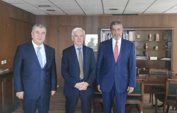 اجتناع سفيرا فلسطين والأردن مع سكرتير عام وزارة الخارجية اليونانية 