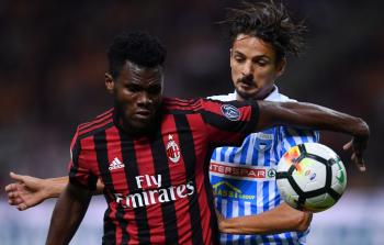 ميلان وسبال في الدوري الايطالي