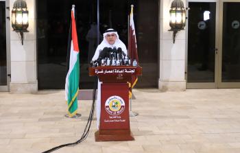 السفير القطري محمد العمادي رئيس اللجنة القطرية لإعادة إعمار غزة