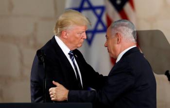 بنيامين نتنياهو رئيس الحكومة الإٍسرائيلية والرئيس الأمريكي دونالد ترامب