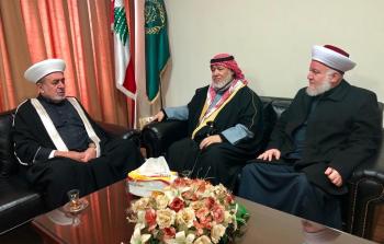 رئيس رابطة علماء فلسطين يزور مفتي محافظة صيدا بلبنان