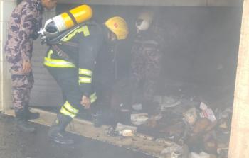 حريق بيتونيا في رام الله اليوم