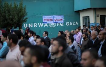 إضراب الأونروا في غزة - أرشيفية