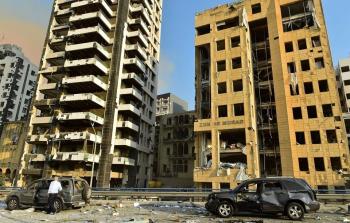 آثار الدمار الذي خلفه انفجار بيروت