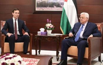 الرئيس الفلسطيني محمود عباس وجاريد كوشنير